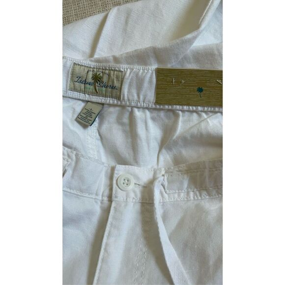 Island Shores White Linen Pants Large - Picture 11 of 14